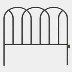 Vigoro 16 in. Round Metal Gothic Garden Fence