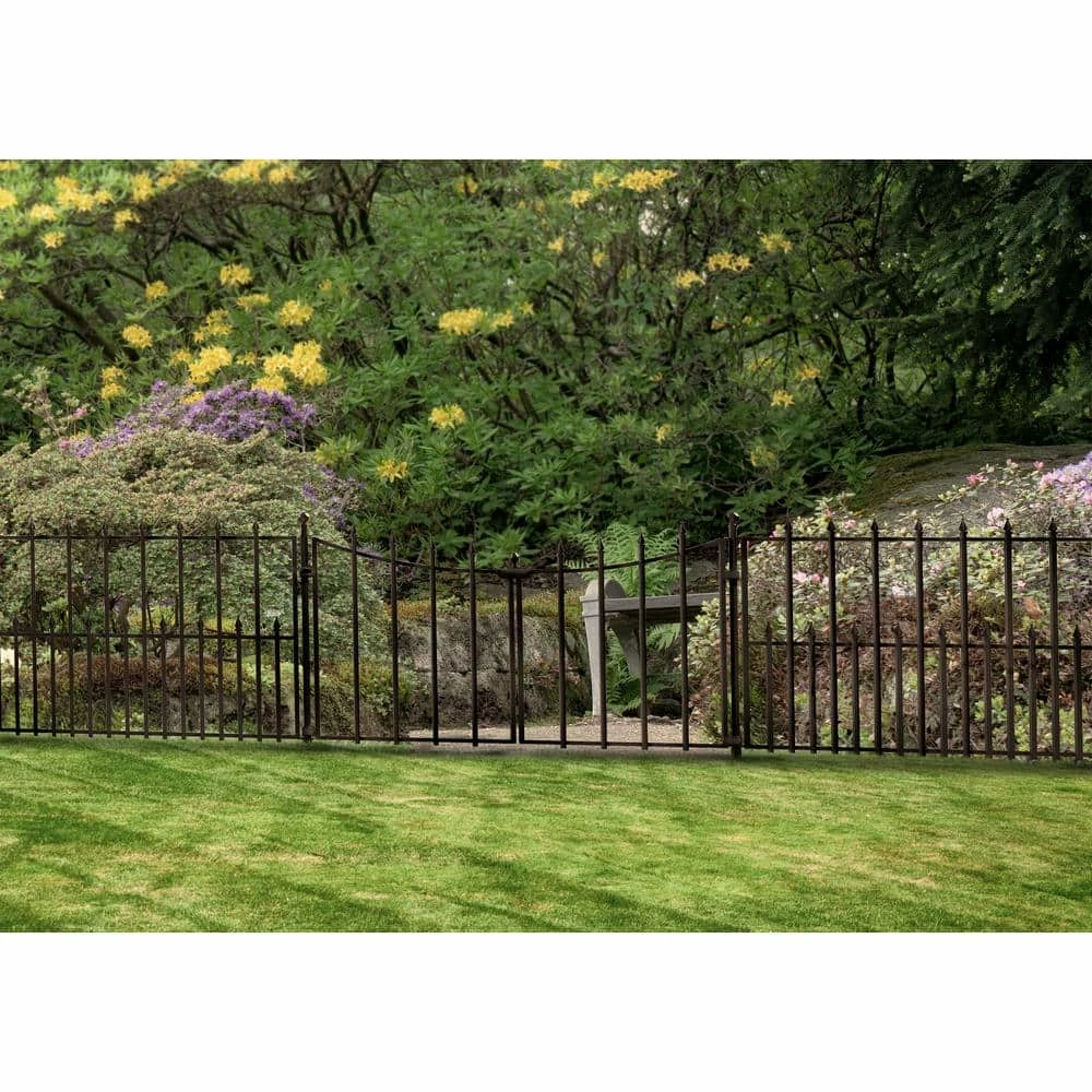 Vigoro Empire/Westbrook 41 in. x 2.3 in. x 2.3 in. Black Steel Fence Post - Image 10
