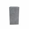 KANTE 20 in. H Square Natural Concrete/Fiberglass Indoor Outdoor Modern Seamless Tall Planter