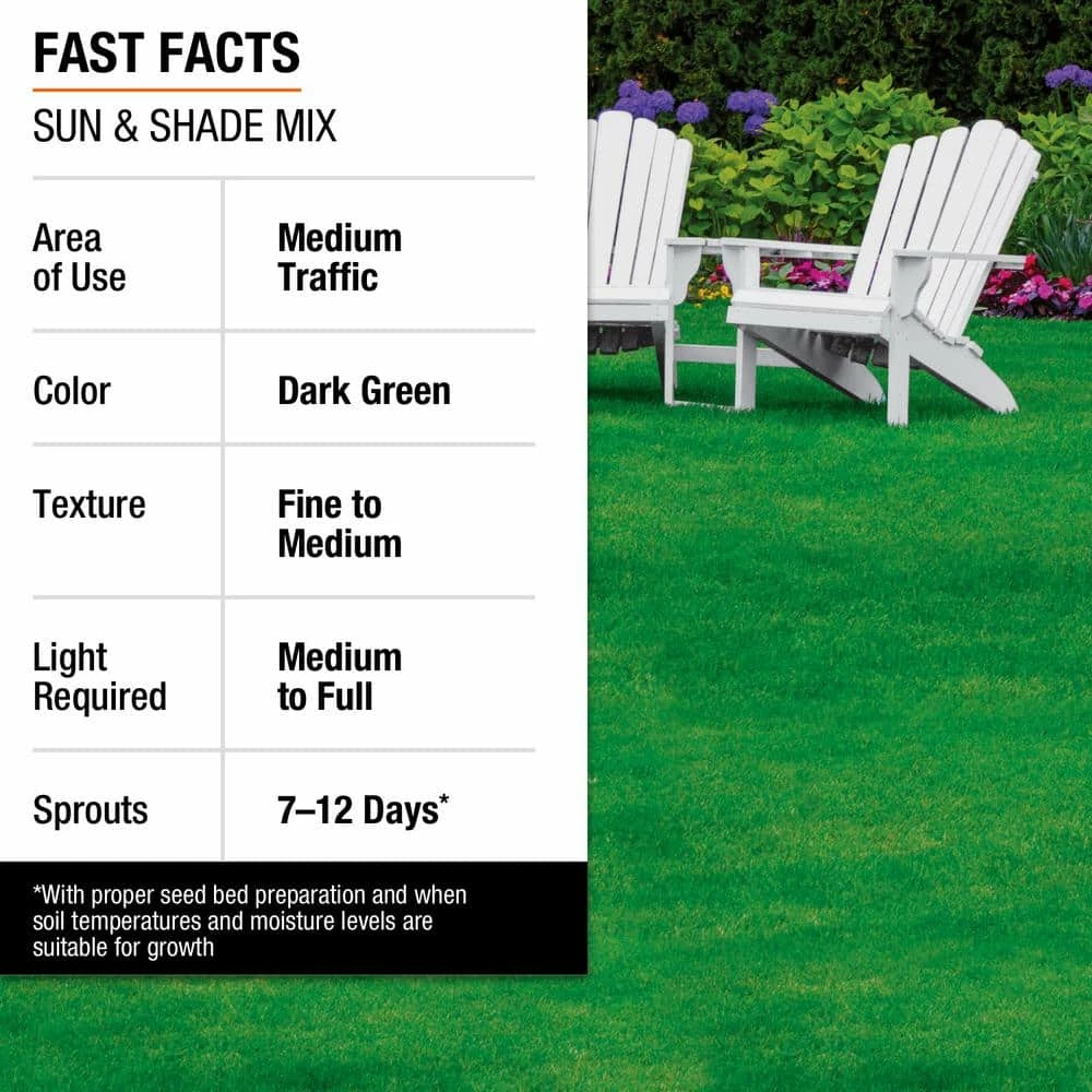 Vigoro 7 lbs. Sun and Shade Grass Seed Mix with Water Saver Seed Coating - Image 12