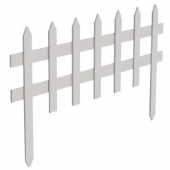 Vigoro 36 in. Wood Picket Garden Fence